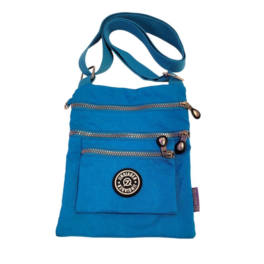 JINQIAOER Crossbody Bag Nylon Purse Adjustable Strap Electric Blue